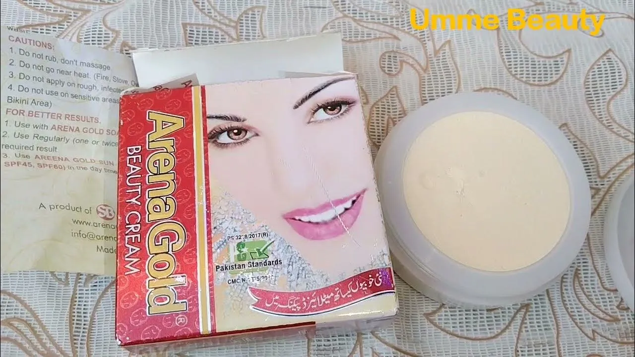 30025 arena gold whitening cream application