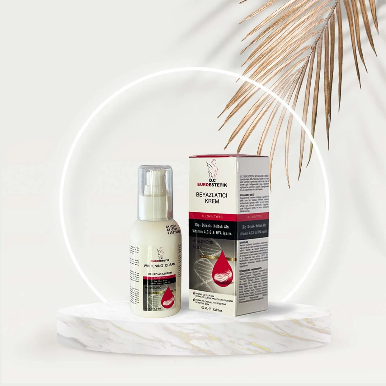 30133 european whitening cream bottle