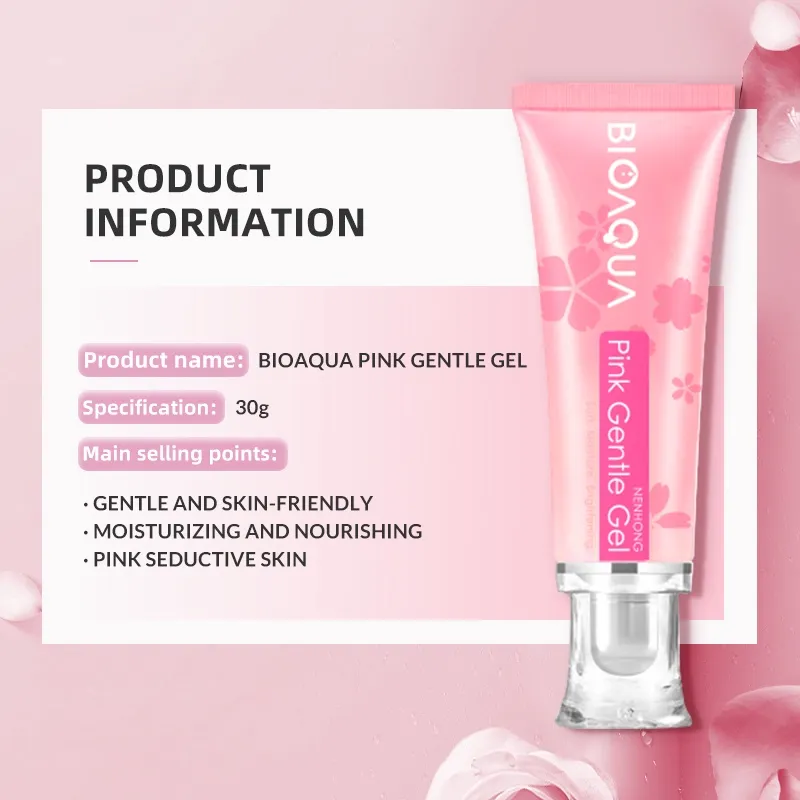 30154 bioaqua pink essence gel skin before after