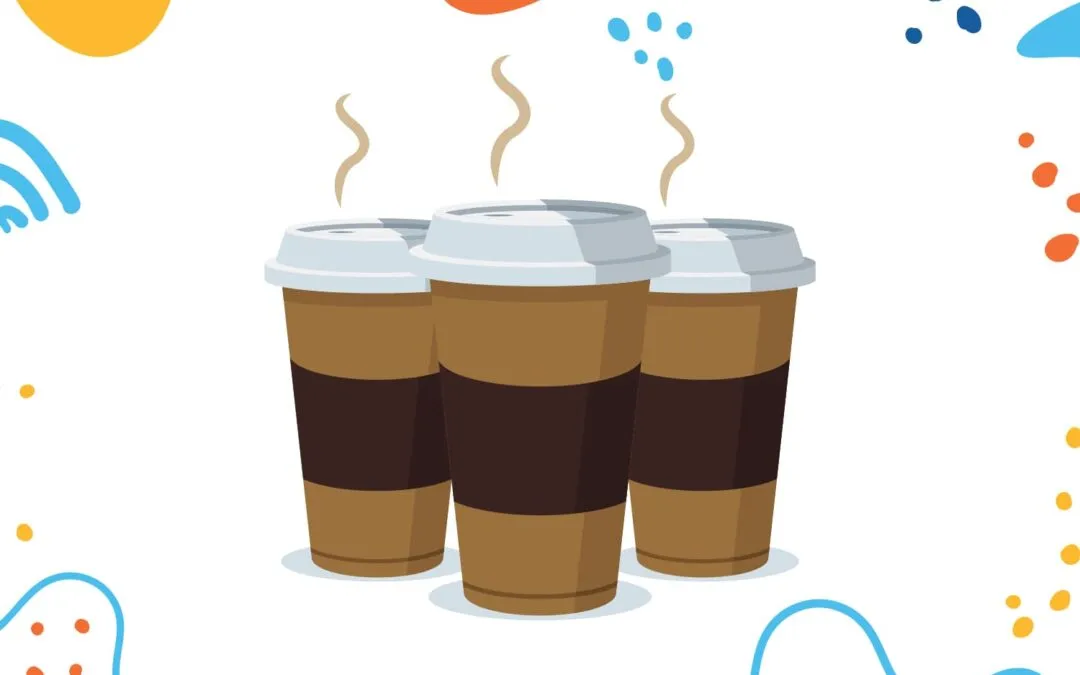 30206 coffee cup with straw